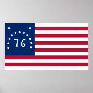 Bennington's Banner: The 76 American Battle Flag Poster