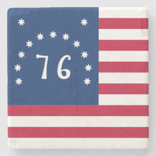 Bennington's Banner: The 76 American Battle Flag Stone Coaster