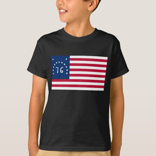 Bennington's Banner: The 76 American Battle Flag T-Shirt (Front)