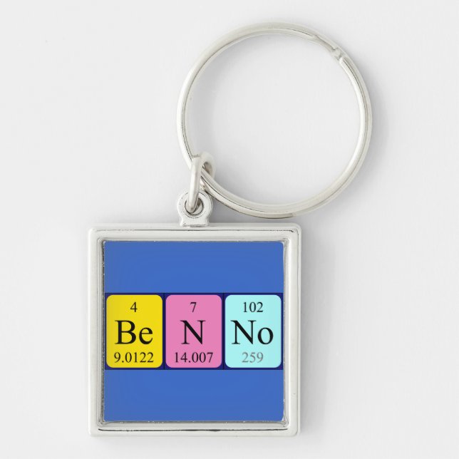 Benno periodic table name keyring (Front)