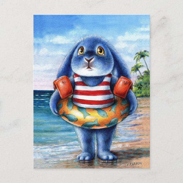 Benny Blue - Beach Postcard (Front)