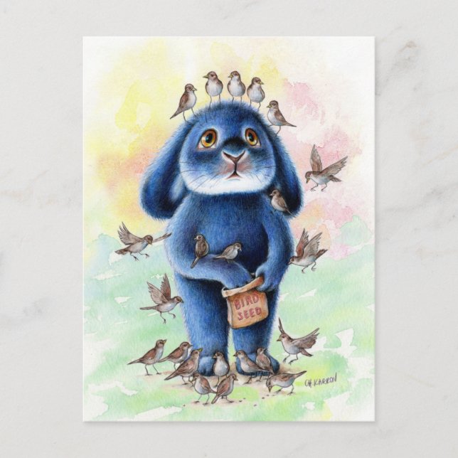 Benny Blue - Bird Seed Postcard (Front)