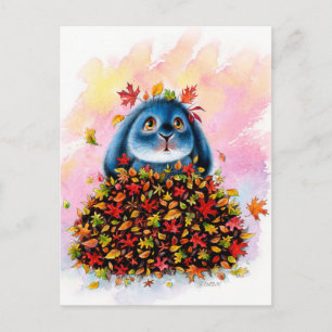 Benny Blue - Leaves Fall Postcard