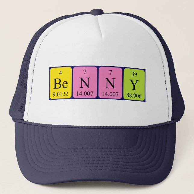 Benny periodic table name hat (Front)