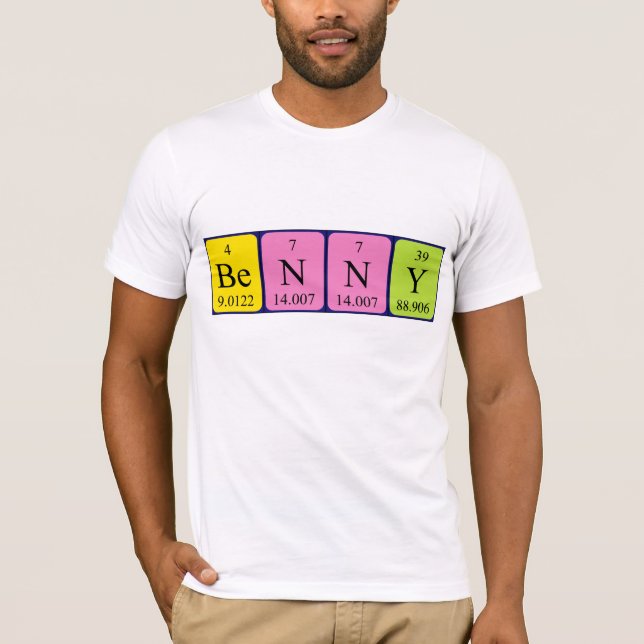 Benny periodic table name shirt (Front)