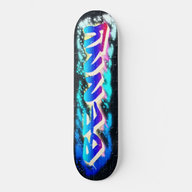 BENNY Personalised Customised Graffiti Skateboard (Front)
