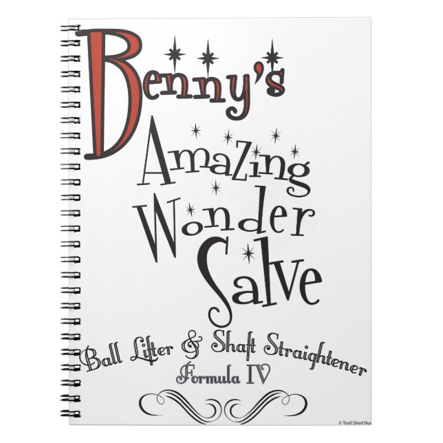 Benny's Amazing ! 100% pureSnake Oil Notebook (Front)