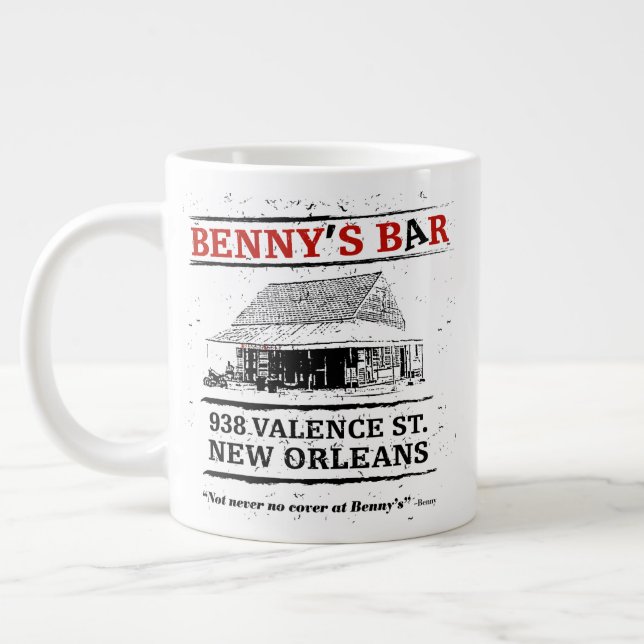 Benny's Bar New Orleans Large Coffee Mug (Left)