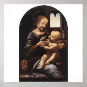 Benois Madonna by Leonardo Da Vinci circa 1478 Poster