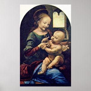 Benois Madonna by Leonardo di ser Piero da Vinci Poster