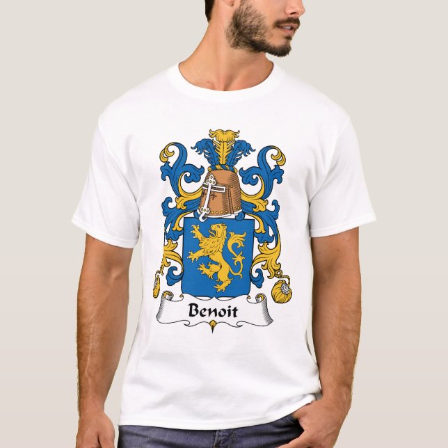 Benoit Family Crest T-Shirt (Front)