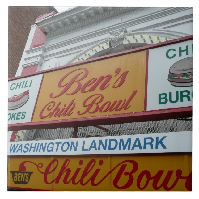 Ben's Chilli Bowl: Iconic DC landmark Tile (Front)