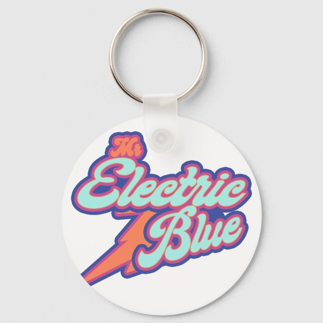 Benson Boone Mr. Electric Blu Key Ring (Front)