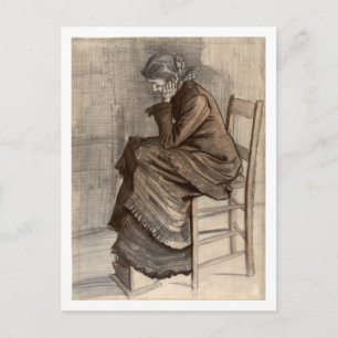 Bent Figure of a Woman, Vincent van Gogh Postcard