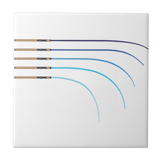 Download Bent Fishing rod vector curved rod blanks Tile | Zazzle.co.uk