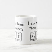 Bent periodic table name mug (Center)