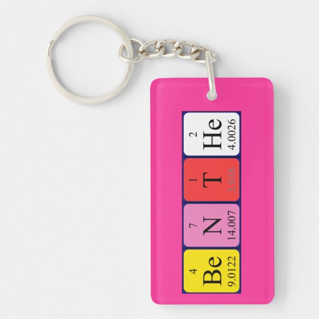 Benthe periodic table name keyring (Front)