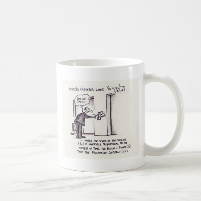 Bentley's Elevator Law coffee mug (Right)