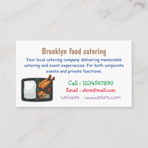 Bento cartoon illustration business card