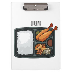 Bento cartoon illustration clipboard