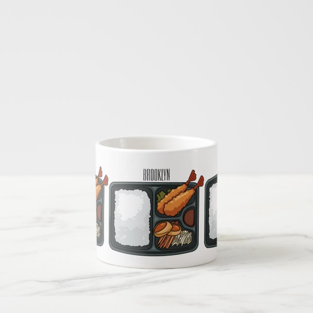 Bento cartoon illustration  espresso cup (Front)