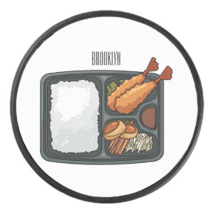 Bento cartoon illustration hockey puck