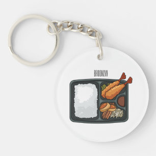 Bento cartoon illustration  key ring