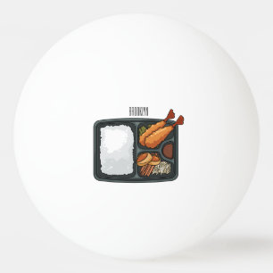 Bento cartoon illustration ping pong ball