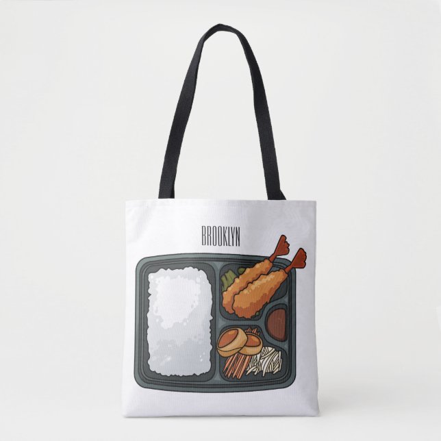 Bento cartoon illustration  tote bag (Front)