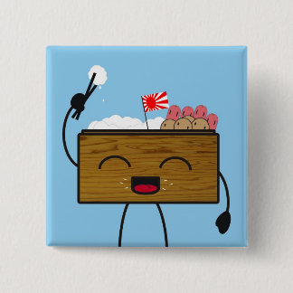 Bento-kun 15 Cm Square Badge