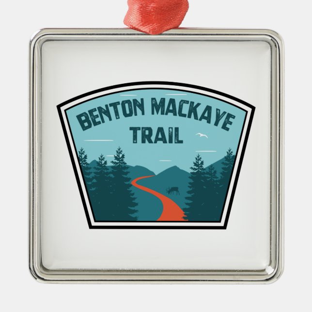 Benton MacKaye Trail Metal Tree Decoration (Front)