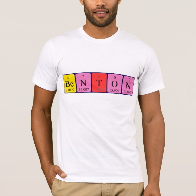 Benton periodic table name shirt (Front)