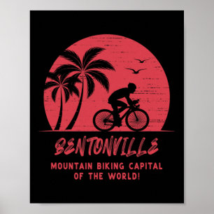 Bentonville Arkansas Mountain Biking Poster