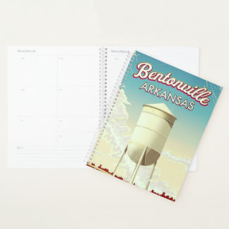 Bentonville, Arkansas travel poster. Planner