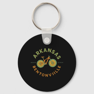 Bentonville Arkansas Vintage Mountain Biking Bike Key Ring