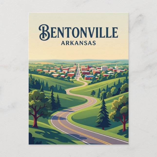 Bentonville USA Postcard (Front)