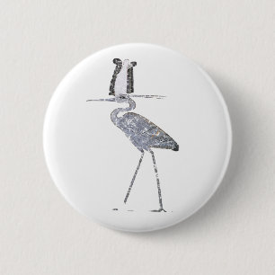 Benu Bird 6 Cm Round Badge