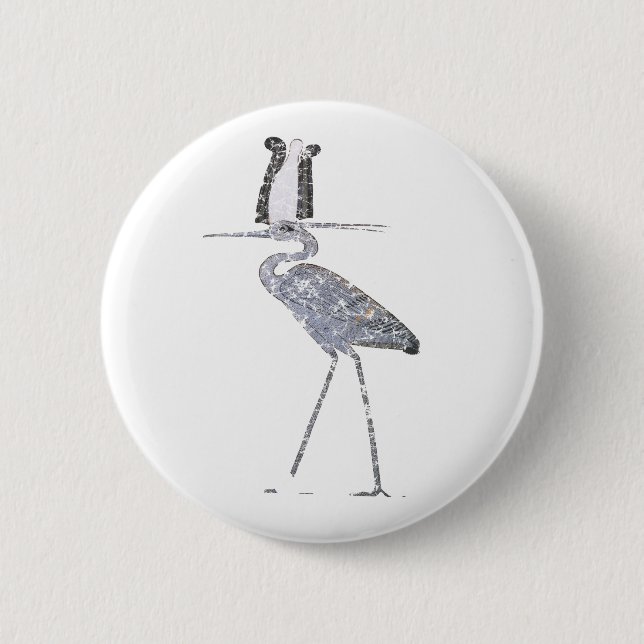 Benu Bird 6 Cm Round Badge (Front)