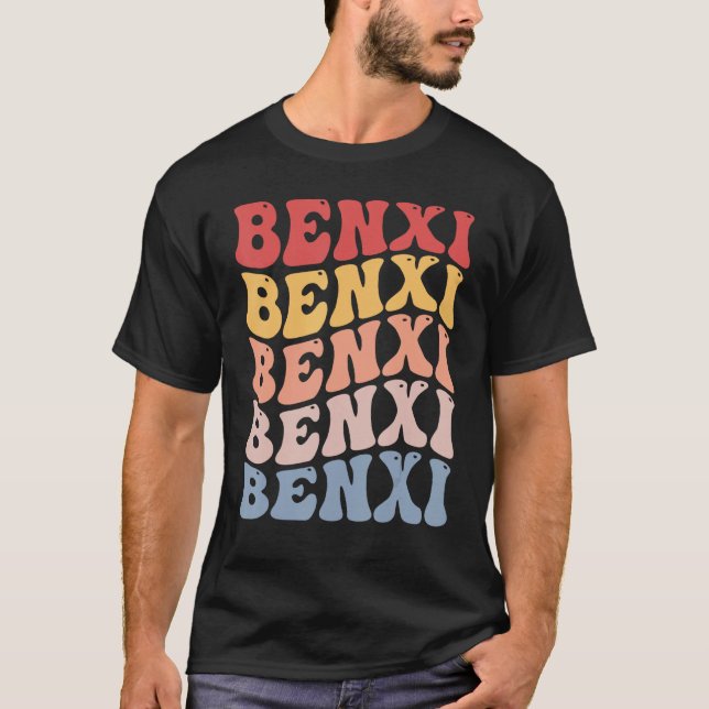 Benxi City Groovy Retro T-Shirt (Front)