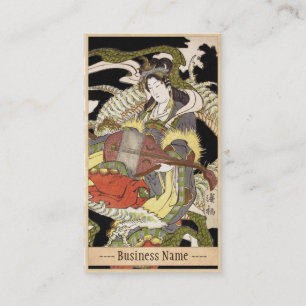 Benzaiten (Goddess of Beauty) Seated on a Dragon Business Card