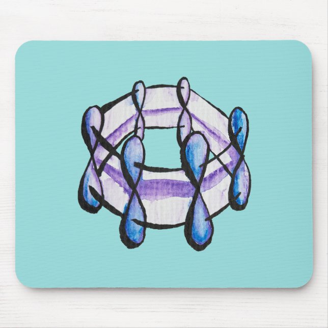 Benzene Molecule Organic Chemistry Student Teacher Mouse Mat (Front)