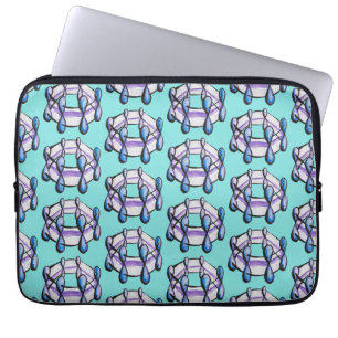 Benzene Molecule Pattern Organic Chemistry Art Laptop Sleeve
