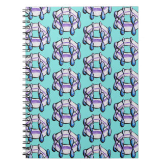 Benzene Molecule Pattern Organic Chemistry Art Notebook