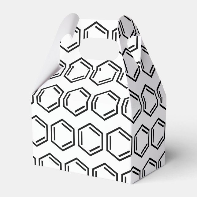 BENZENE RING SYMBOL FAVOUR BOX (Front Side)
