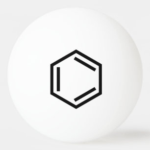 BENZENE RING SYMBOL PING PONG BALL