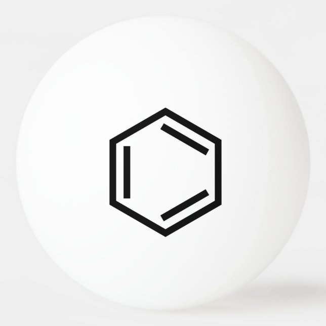 BENZENE RING SYMBOL PING PONG BALL (Front)