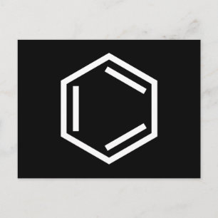 BENZENE RING SYMBOL POSTCARD