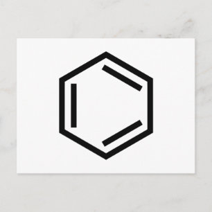 BENZENE RING SYMBOL POSTCARD