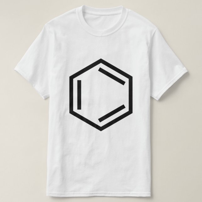 BENZENE RING SYMBOL T-Shirt (Design Front)