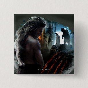 BEORN™ And Gandalf Graphic 15 Cm Square Badge